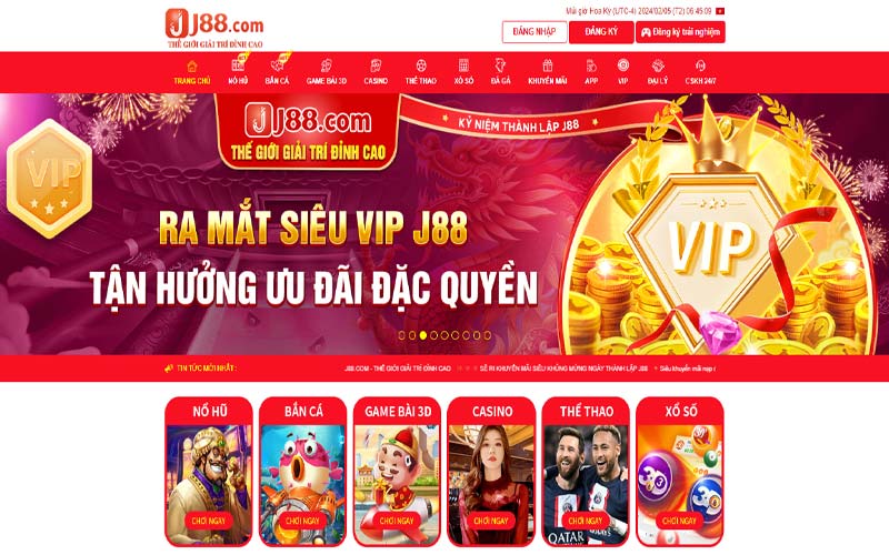 J88vip1 là một trong những nhà cái trực tuyến uy tín nhất hiện nay - Đáng để các bạn trải nghiệm đó